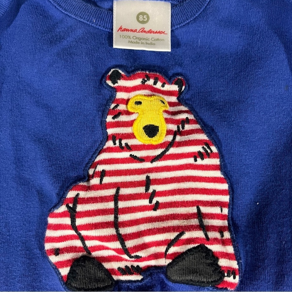Hanna Andersson Lot of Boys Pajama Set and Two Shirts Shark Bear 2T - Picture 6 of 10